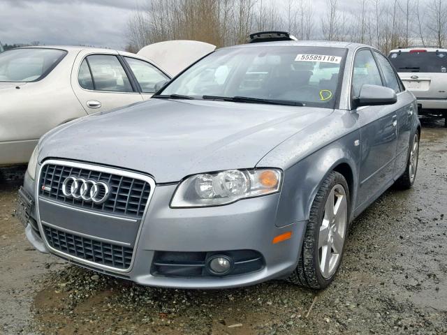 WAUEF78E76A098666 - 2006 AUDI A4 S-LINE GRAY photo 2