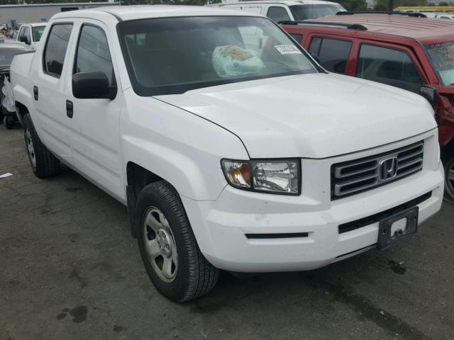 2HJYK16206H562248 - 2006 HONDA RIDGELINE WHITE photo 1