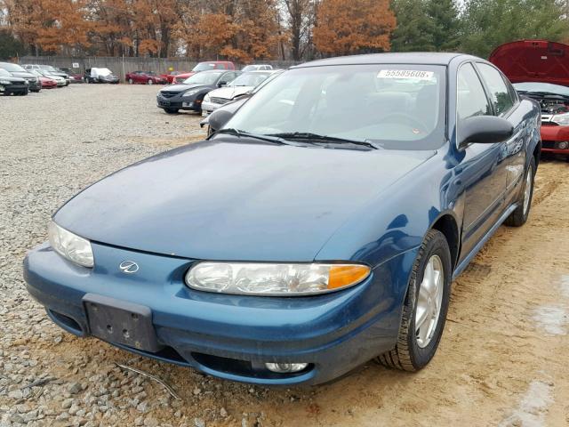 1G3NL52F23C230279 - 2003 OLDSMOBILE ALERO GL BLUE photo 2