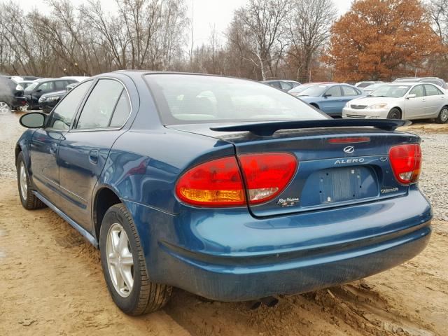 1G3NL52F23C230279 - 2003 OLDSMOBILE ALERO GL BLUE photo 3