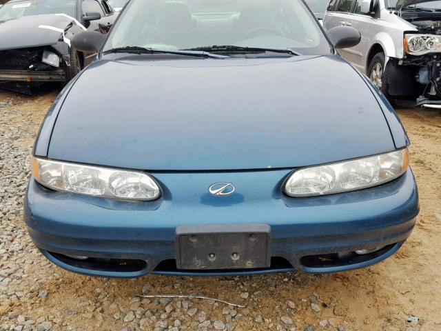 1G3NL52F23C230279 - 2003 OLDSMOBILE ALERO GL BLUE photo 9