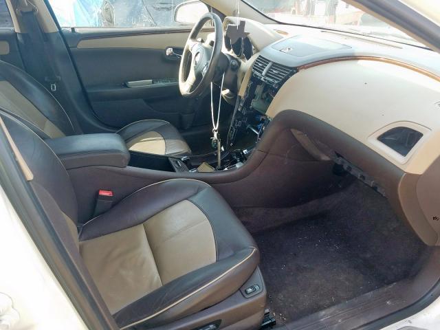 1G1ZE5E72AF123334 - 2010 CHEVROLET MALIBU LTZ თეთრი ფოტო 5