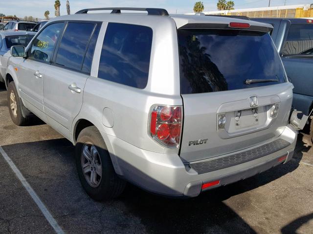 5FNYF28298B024832 - 2008 HONDA PILOT VP SILVER photo 3