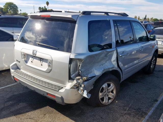 5FNYF28298B024832 - 2008 HONDA PILOT VP SILVER photo 4