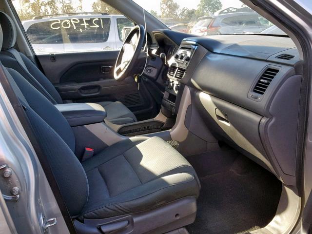 5FNYF28298B024832 - 2008 HONDA PILOT VP SILVER photo 5