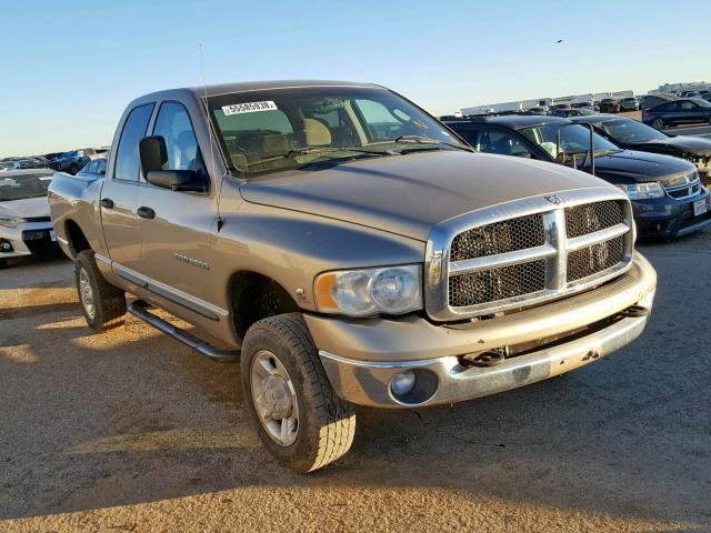 3D7KU28C14G183861 - 2004 DODGE RAM 2500 S BEIGE photo 1