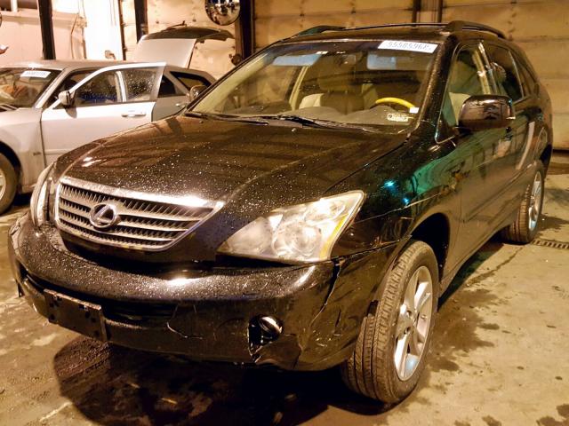 JTJGW31U872003028 - 2007 LEXUS RX 400H BLACK photo 2