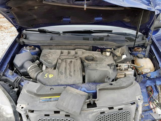 1G2AL15F377163956 - 2007 PONTIAC G5 BLUE photo 7