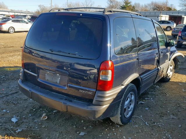 1GMDU03E63D260666 - 2003 PONTIAC MONTANA BLUE photo 4