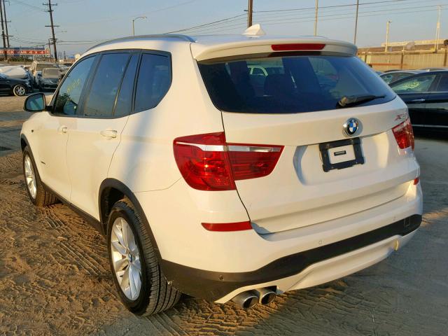 5UXWZ7C54H0U47392 - 2017 BMW X3 SDRIVE2 WHITE photo 3