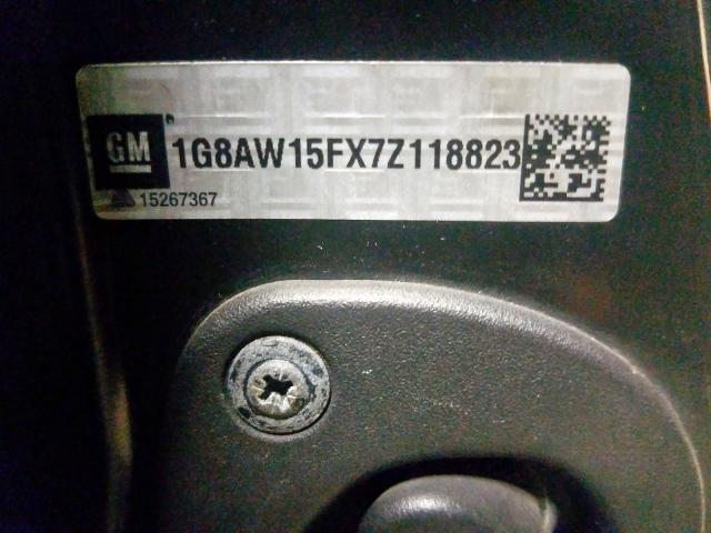 1G8AW15FX7Z118823 - 2007 SATURN ION LEVEL BLACK photo 10