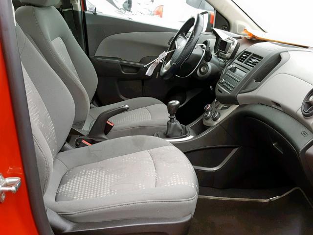 1G1JB5SH0C4175790 - 2012 CHEVROLET SONIC LS 橙色 照片 5