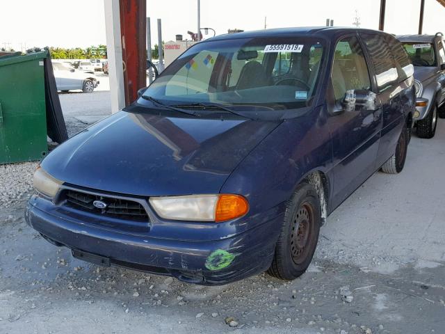 2FMZA51U2WBE25015 - 1998 FORD WINDSTAR W BLUE photo 2