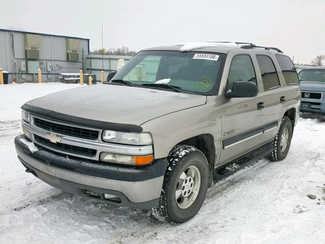 1GNEK13Z02J210599 - 2002 CHEVROLET TAHOE LS TAN photo 2