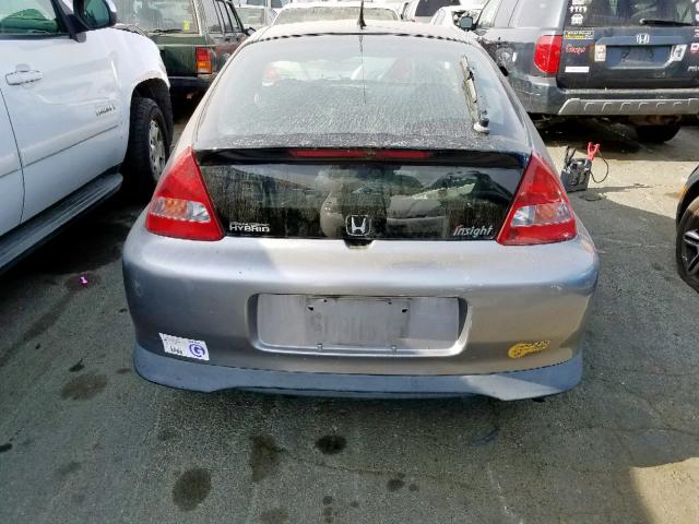 JHMZE14703T000846 - 2003 HONDA INSIGHT SILVER photo 6