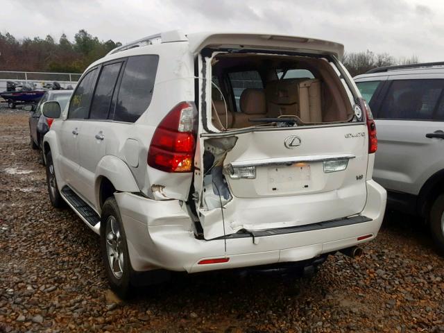 JTJBT20XX80150926 - 2008 LEXUS GX 470 WHITE photo 3