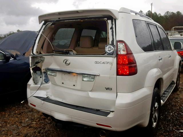 JTJBT20XX80150926 - 2008 LEXUS GX 470 WHITE photo 9