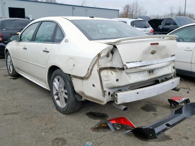 2G1WU57M391212115 - 2009 CHEVROLET IMPALA LTZ WHITE photo 3