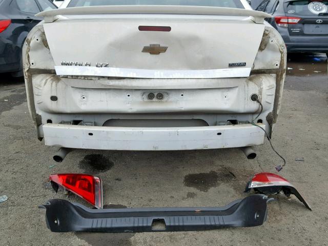 2G1WU57M391212115 - 2009 CHEVROLET IMPALA LTZ WHITE photo 9