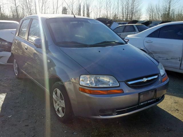 KL1TD66627B793744 - 2007 CHEVROLET AVEO BASE Сұр фото 1