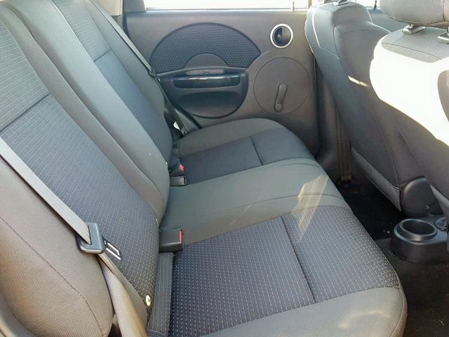 KL1TD66627B793744 - 2007 CHEVROLET AVEO BASE Сұр фото 6