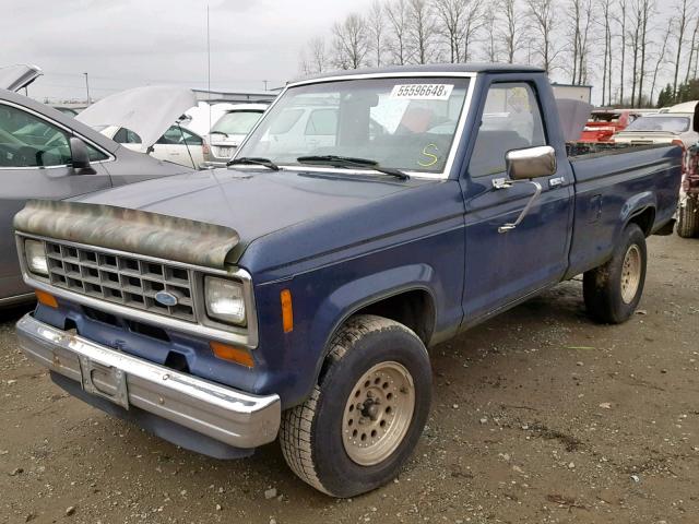 1FTBR10S5EUC05822 - 1984 FORD RANGER BLUE photo 2