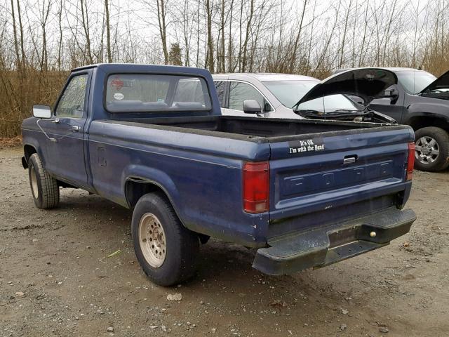 1FTBR10S5EUC05822 - 1984 FORD RANGER BLUE photo 3