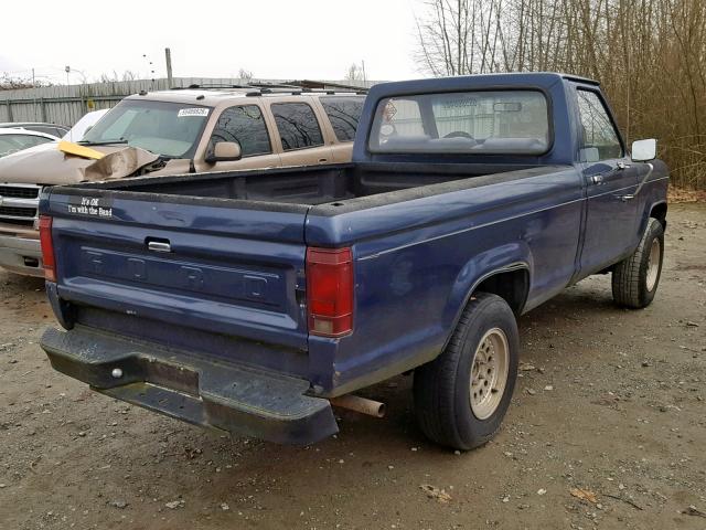 1FTBR10S5EUC05822 - 1984 FORD RANGER BLUE photo 4