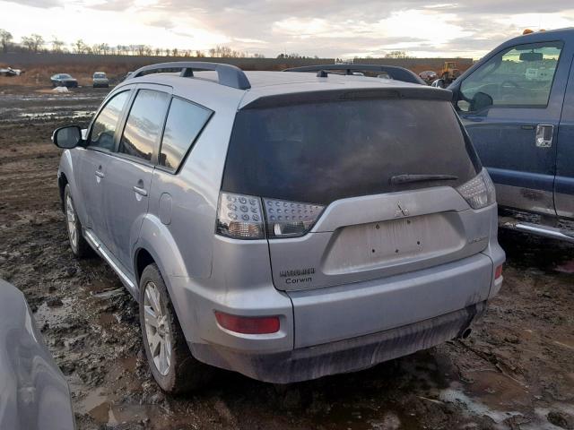 JA4JT3AW7DU024708 - 2013 MITSUBISHI OUTLANDER SILVER photo 3