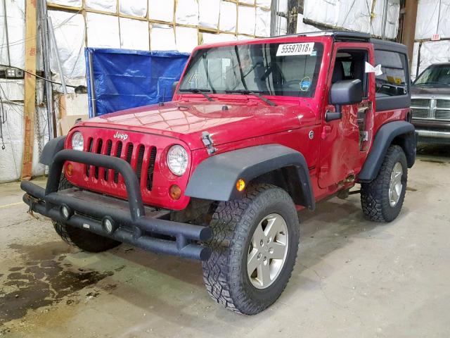 1C4AJWAG7DL702188 - 2013 JEEP WRANGLER S RED photo 2