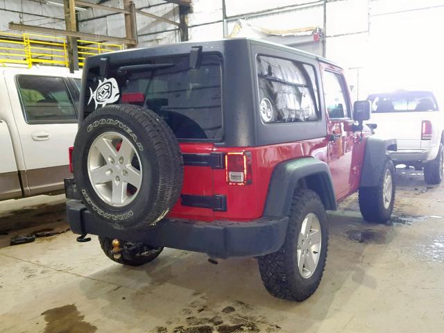 1C4AJWAG7DL702188 - 2013 JEEP WRANGLER S RED photo 4