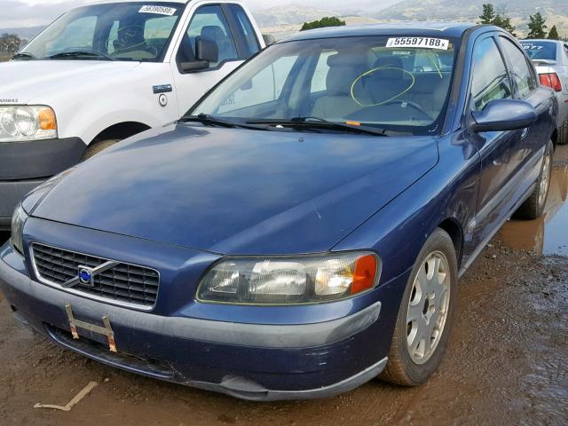 YV1RS58D012015491 - 2001 VOLVO S60 2.4T BLUE photo 2