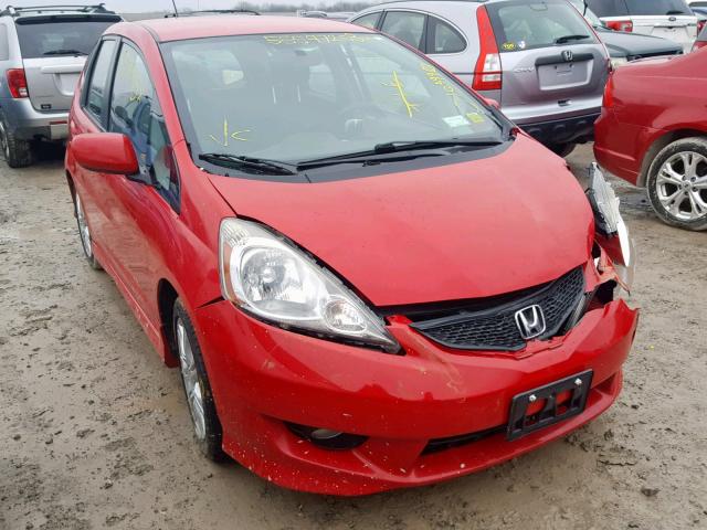 JHMGE8H56BS005014 - 2011 HONDA FIT SPORT RED photo 1