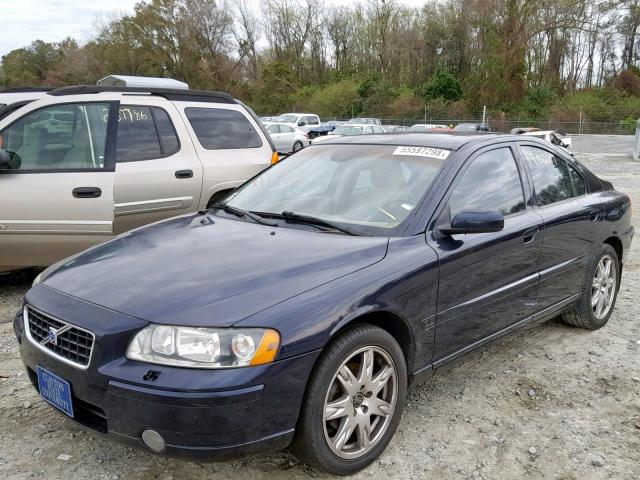 YV1RS592862551626 - 2006 VOLVO S60 2.5T BLUE photo 2