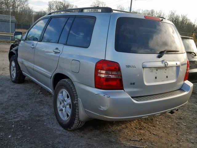 JTEGF21AX10024173 - 2001 TOYOTA HIGHLANDER SILVER photo 3