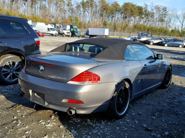 WBAEK73495B328534 - 2005 BMW 645 CI AUT BLUE photo 4