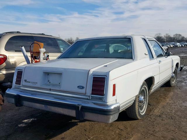 2FABP42F9FX138559 - 1985 FORD LTD CROWN WHITE photo 4