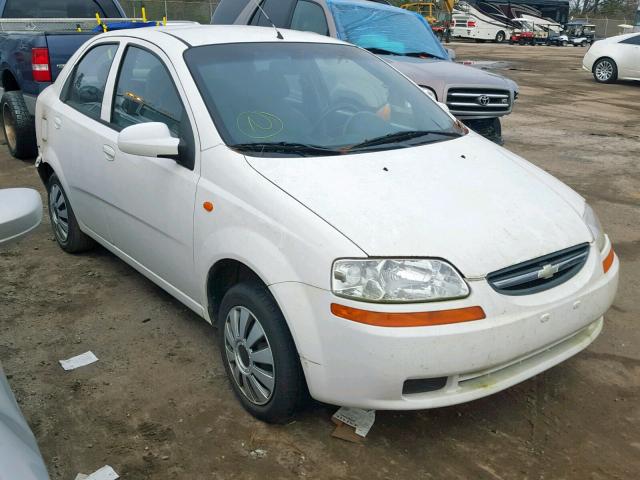 KL1TJ52684B258342 - 2004 CHEVROLET AVEO LS WHITE photo 1