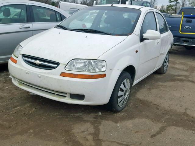 KL1TJ52684B258342 - 2004 CHEVROLET AVEO LS WHITE photo 2