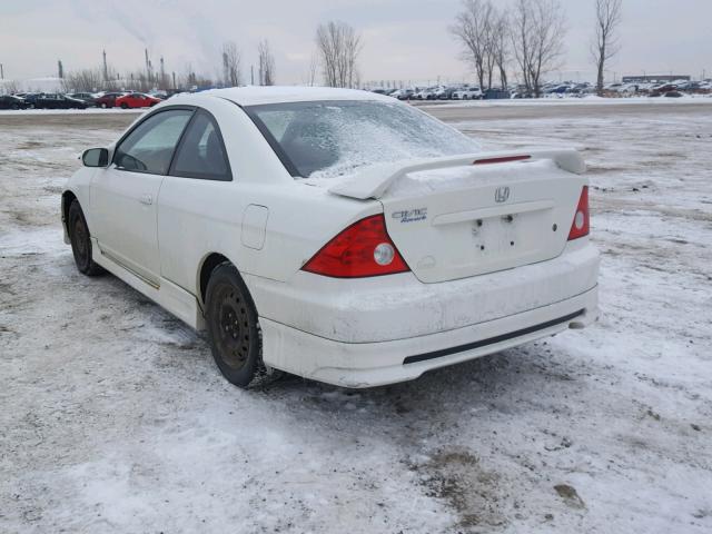 1HGEM22205L810384 - 2005 HONDA CIVIC DX WHITE photo 3