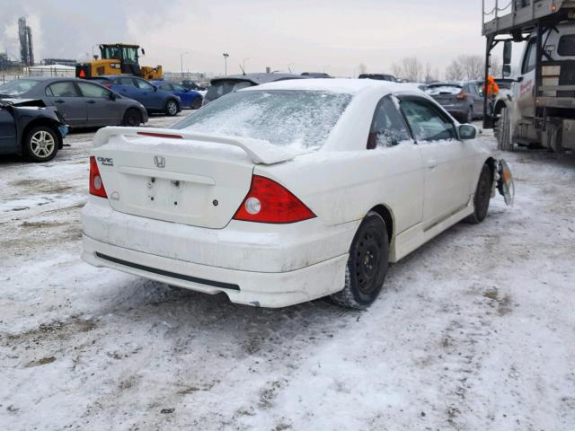 1HGEM22205L810384 - 2005 HONDA CIVIC DX WHITE photo 4