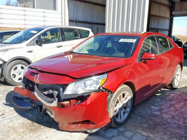 1G11C5SL3EF172035 - 2014 CHEVROLET MALIBU 1LT წითელი ფოტო 2