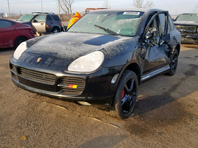 WP1AB29P44LA62417 - 2004 PORSCHE CAYENNE S BLACK photo 2