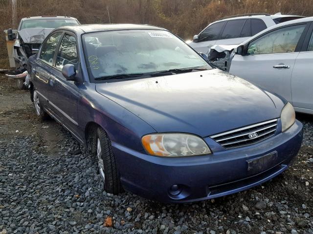 KNAFB121535254713 - 2003 KIA SPECTRA BA BLUE photo 1