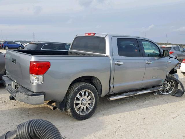 5TFFY5F11CX124872 - 2012 TOYOTA TUNDRA CRE SILVER photo 4