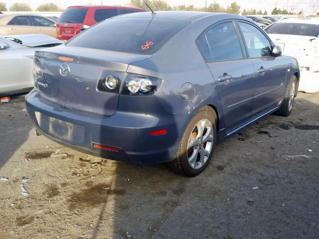 JM1BK323571666710 - 2007 MAZDA 3 S GRAY photo 4