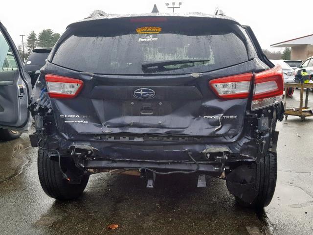 JF2GTAMC3JH274376 - 2018 SUBARU CROSSTREK GRAY photo 9