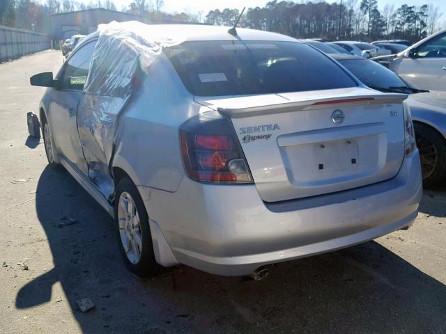 3N1AB6AP3CL628190 - 2012 NISSAN SENTRA 2.0 SILVER photo 3