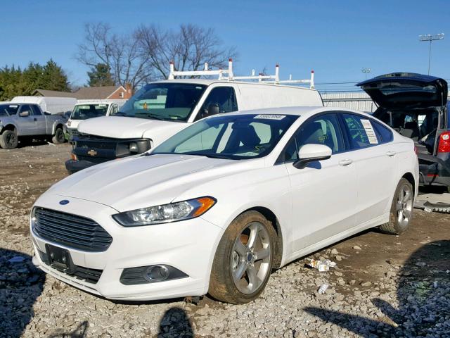 3FA6P0G73GR338405 - 2016 FORD FUSION S WHITE photo 2