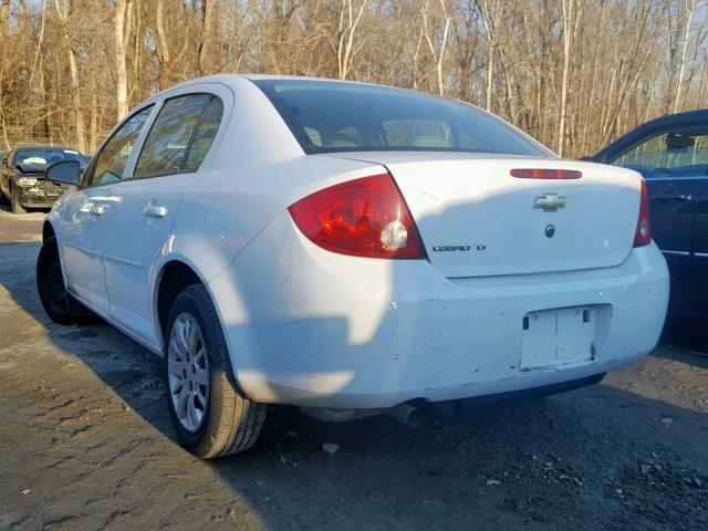 1G1AD5F56A7182541 - 2010 CHEVROLET COBALT 1LT WHITE photo 3